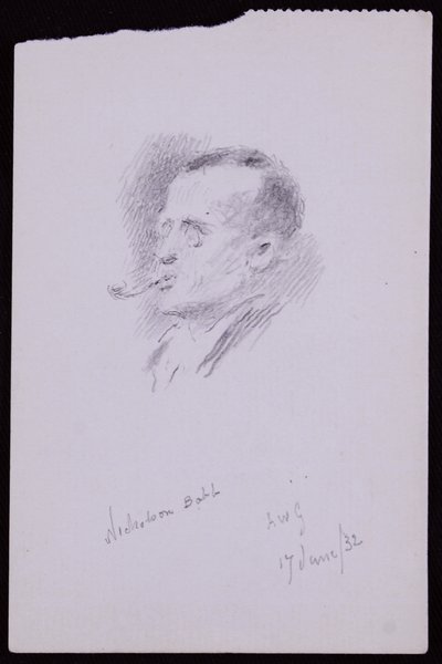 Portrait of S Nicholson Babb by Francis Wilfred Lawson