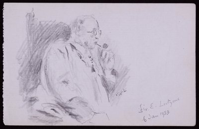 Portrait of Sir Edwin Lutyens by Francis Wilfred Lawson