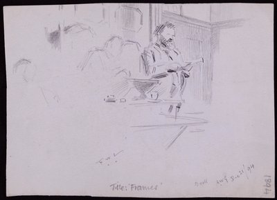 Portrait of William Morris by Francis Wilfred Lawson