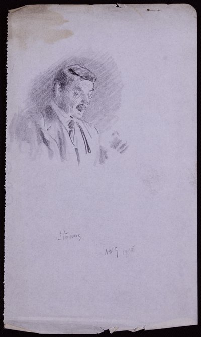 Portrait of William Strang by Francis Wilfred Lawson