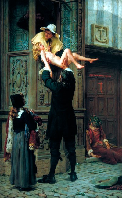 Rescued from the Plague by Francis William Topham