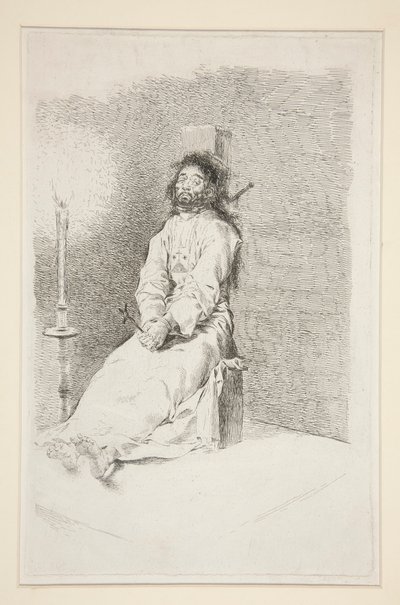 The Garroted Man by Francisco de Goya