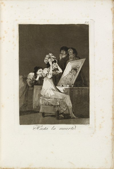 Until Death by Francisco de Goya