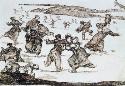 Skaters by Francisco de Goya