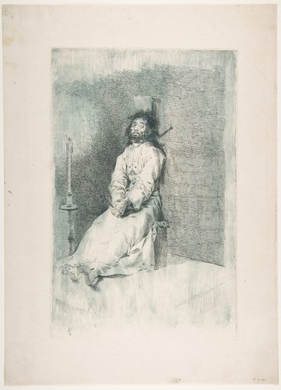 The Garroted Man by Francisco de Goya