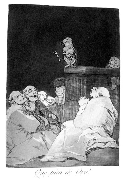 What a golden beak! by Francisco de Goya