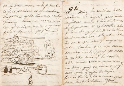 Letter to Martín Zapater by Francisco de Goya