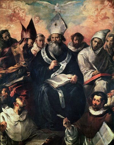 St. Basil Dictating his Doctrine by Francisco Herrera