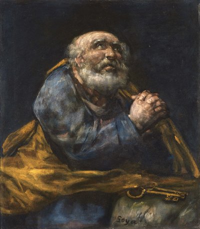 The Repentant St. Peter by Francisco de Goya