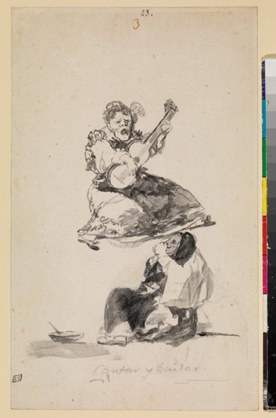 Singing and Dancing by Francisco de Goya
