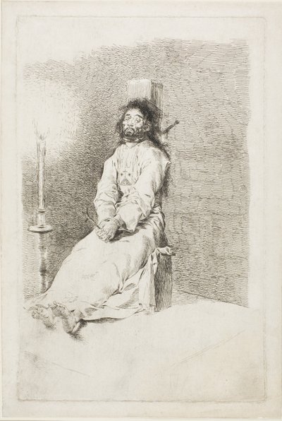 The Garrotted Man by Francisco Jose de Goya y Lucientes
