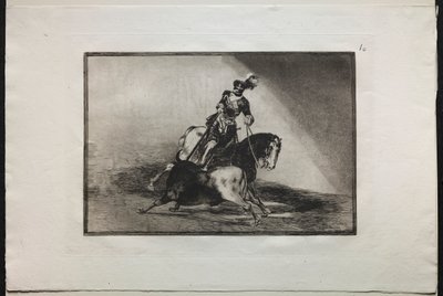 Bullfights: Charles V Spearing a Bull by Francisco de Goya
