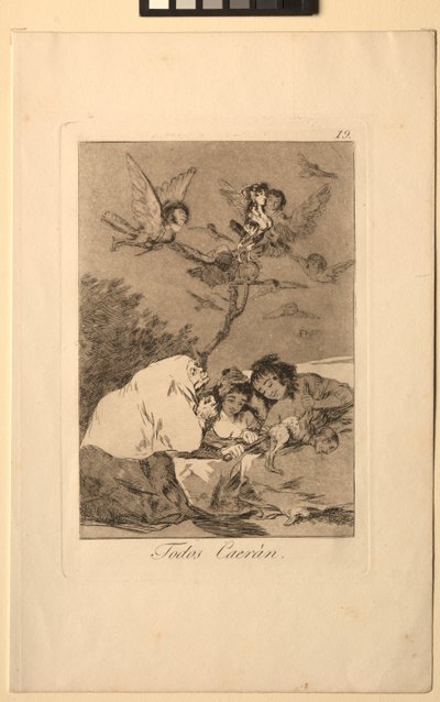 Caprichos: All Will Fall by Francisco de Goya