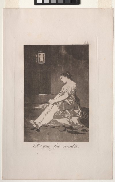 Because She Was Susceptible. by Francisco de Goya