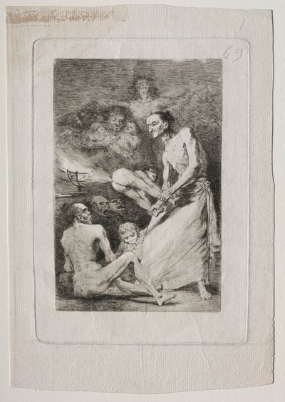 Caprichos: Blow, c. 1799 by Francisco de Goya