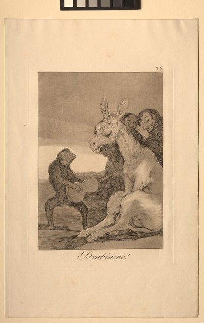 Caprichos: Bravo! by Francisco de Goya