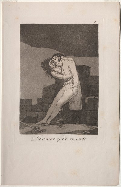 Caprichos: Love and Death by Francisco de Goya