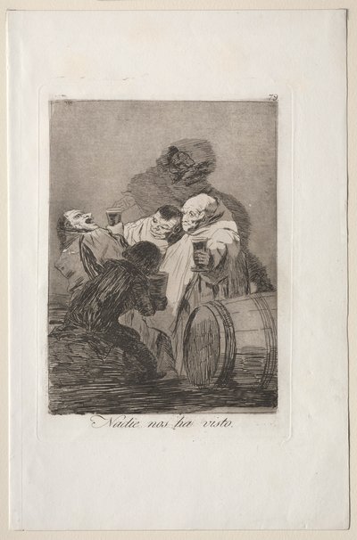 Caprichos: No One has Seen Us by Francisco de Goya
