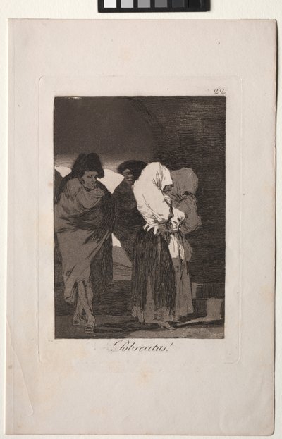 Caprichos: Poor Little Girls! by Francisco de Goya