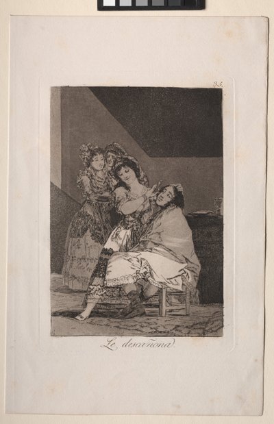 She Fleeces Him by Francisco de Goya