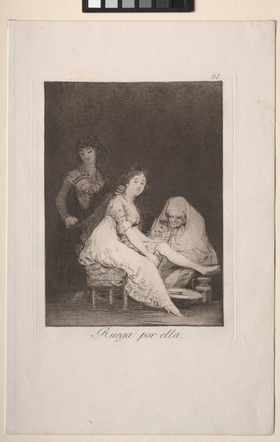 She Prays for Her by Francisco de Goya