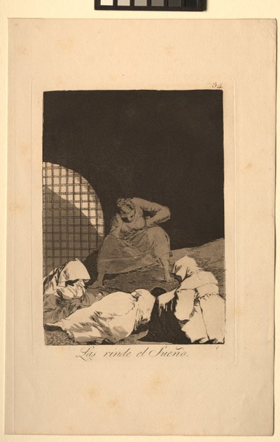 Caprichos: Sleep Overcomes Them by Francisco de Goya