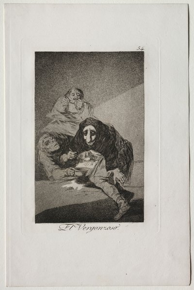 Caprichos: The Shamefaced One by Francisco de Goya