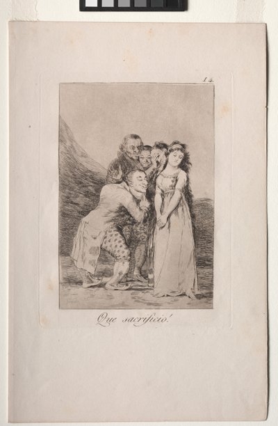 Caprichos: What a Sacrifice! by Francisco de Goya