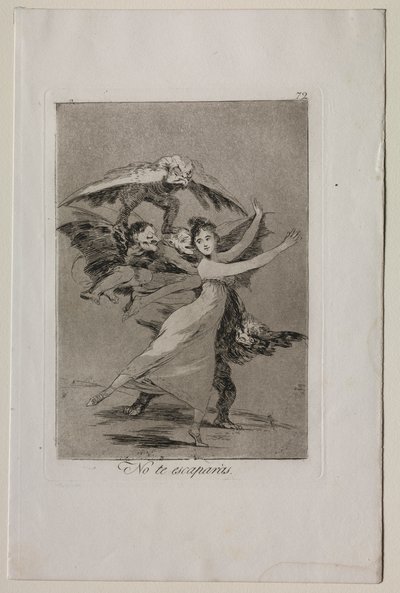 Caprichos: You Will Not Escape by Francisco de Goya