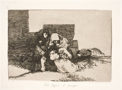 They Came Too Late (52) by Francisco de Goya