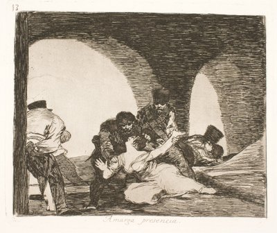 A Terrible Death (13) by Francisco de Goya