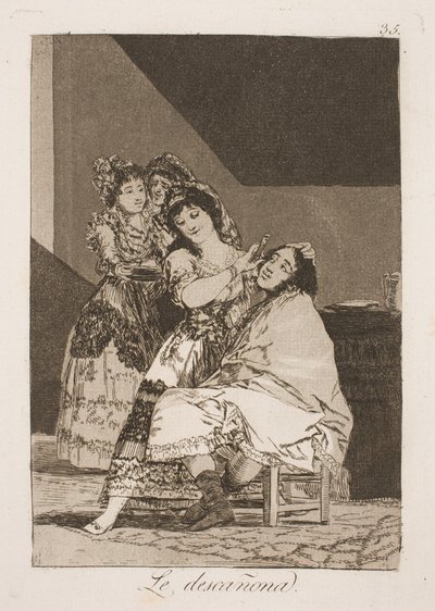 She Flays Him by Francisco de Goya