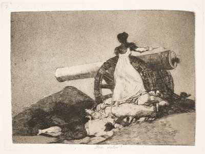 What Heroism! (7) by Francisco de Goya
