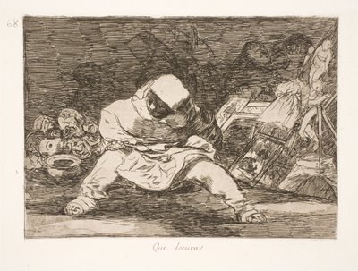 What Madness! (68) by Francisco de Goya