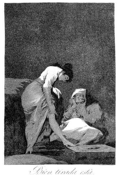 It is nicely stretched by Francisco de Goya
