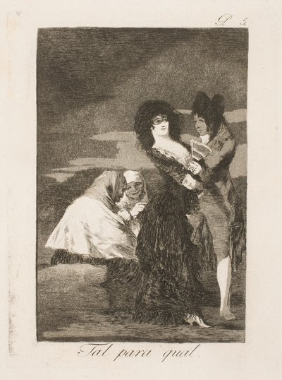 Crow Seeking Mate by Francisco de Goya