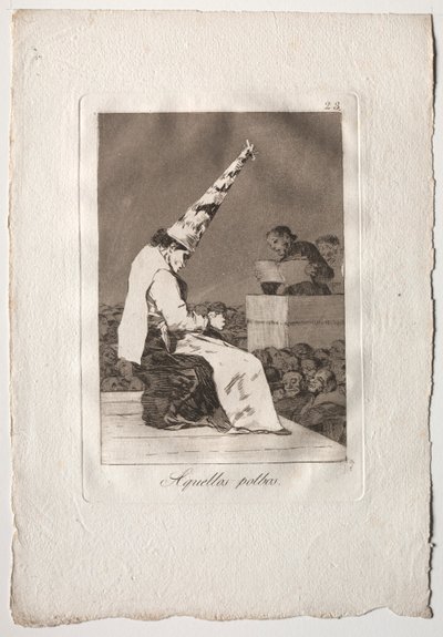 Ochenta Caprichos: Aquellos Polbos, 1793-1798 by Francisco de Goya