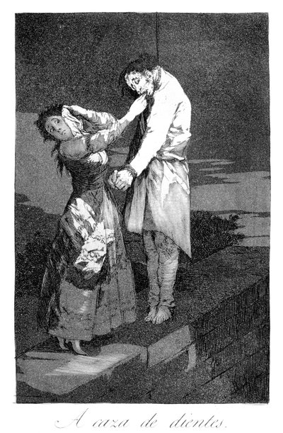 Out Hunting for Teeth, 1799 by Francisco de Goya