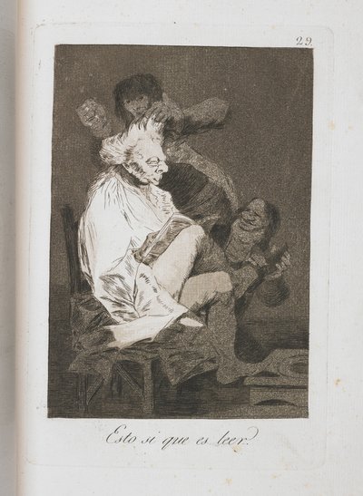 Plate from Los Caprichos, 1797-1798 by Francisco de Goya