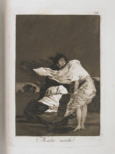 Plate from Los Caprichos, 1797-1798 by Francisco de Goya