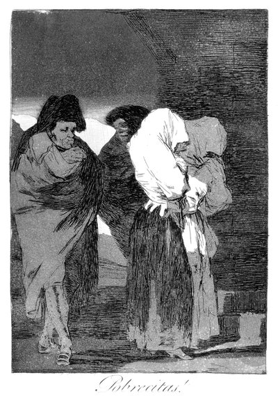 Poor little girls! by Francisco de Goya