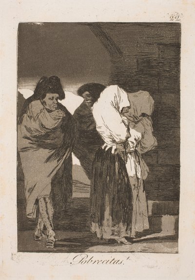 Poor Girls by Francisco de Goya