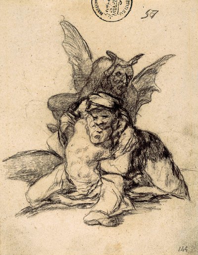 The Devil gathers them by Francisco de Goya