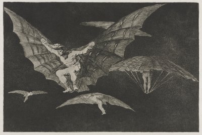 The Proverbs: A Way of Flying by Francisco de Goya