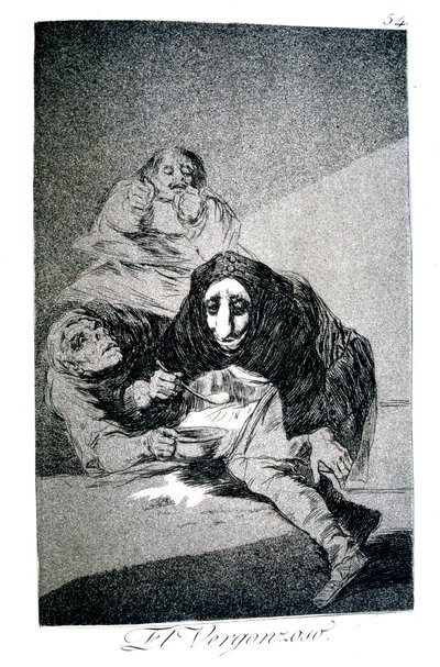 The Shamefaced One by Francisco de Goya