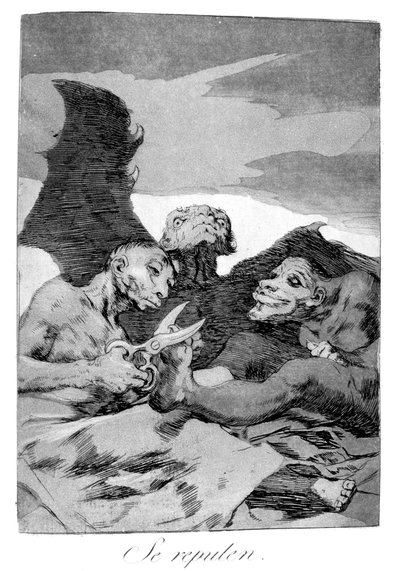 They spruce themselves up, 1799 by Francisco de Goya
