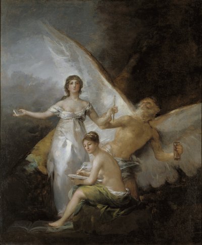 Truth, Time and History, 1804-08 by Francisco de Goya