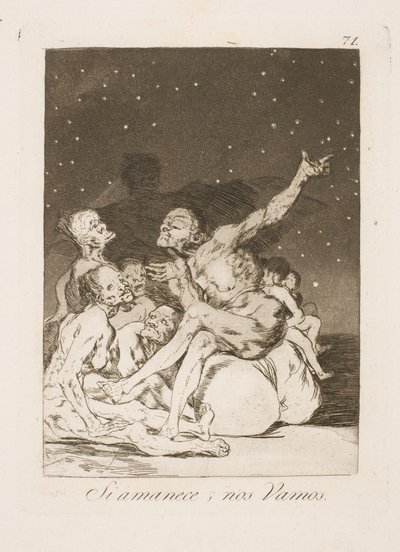 At Dawn We Must Leave by Francisco de Goya