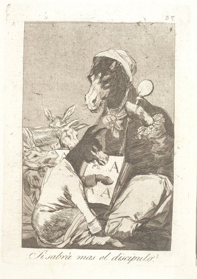 More Than the Teacher? by Francisco de Goya