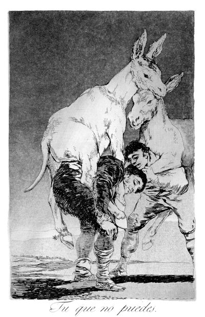 You Who Cannot, 1799 by Francisco de Goya